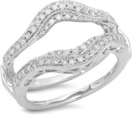 dazzlingrock collection diamond wedding enhancer women's jewelry : wedding & engagement logo