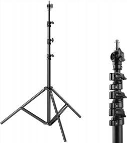 img 4 attached to Selens Heavy-Duty Light Stand With Air Cushioning: 9.19 Ft / 2.8 M Aluminum Alloy Tripod For Reflectors, Softboxes, Video Lights, Umbrellas, And Backgrounds For Professional Photography