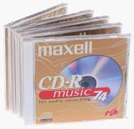 🎵 maxell 74-minute music cd-r (5-pack) for enhanced seo logo