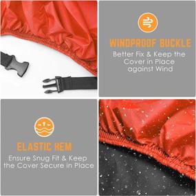 img 3 attached to Waterproof Motorcycle Cover For All Seasons - Dustproof, Durable, With Lock Holes - Fits Up To 116 Inches - Ideal For Harley Davidson, Honda, Suzuki, Yamaha And More