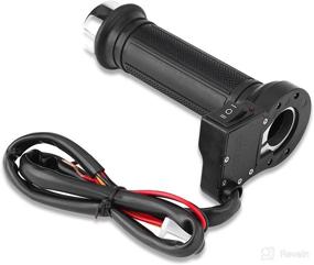 img 1 attached to 🔥 Keenso Universal Heated Hand Grips for ATV: 1 Pair 7/8in 22mm Heated Hand Grips with Voltmeter & USB Charger - Keep Your Hands Warm on Motorcycle, Bike or ATV