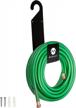 organize your garden with morvat premium heavy-duty metal hose hanger, holds up to 150 ft hose logo