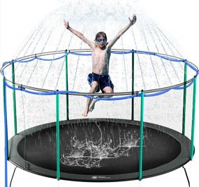 img 4 attached to Summer Splash Fun: ARTBECK Trampoline Sprinkler, Perfect Outdoor Water Park For Kids