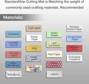 img 3 attached to Get Precision Cuts With REALIKE StandardGrip Cutting Mats For Silhouette Cameo - 3 Pack Of Gridded Adhesive Non-Slip Mats For Craft And Sewing Projects
