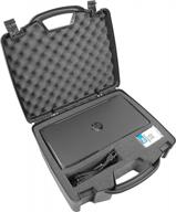 protect your hp officejet 200 wireless mobile printer on-the-go with casematix portable hard case – crushproof bag for ink cartridge, power adapter and cables (case only) logo