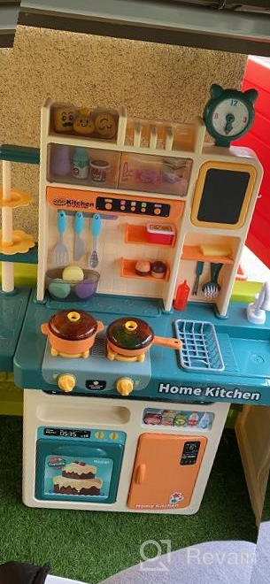 img 1 attached to Unleash Your Child'S Imagination With The DeAO My Happy Little Chef Kitchen Play Set - 80 Pieces Of Pretend Play Fun And Realistic Features In Pink review by Tony Doan