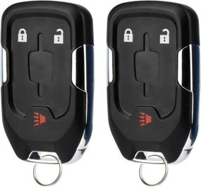 img 4 attached to Smart Key Fob Keyless Entry Remote Fits 2018 2019 GMC Terrain (HYQ1AA