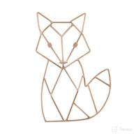 🦊 copper fox shaped wire nursery wall decor by nojo: charming and stylish addition to your baby's room (3097961p) логотип