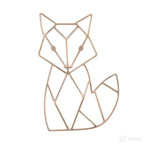 img 3 attached to 🦊 Copper Fox Shaped Wire Nursery Wall Decor by NoJo: Charming and Stylish Addition to Your Baby's Room (3097961P)