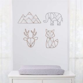 img 1 attached to 🦊 Copper Fox Shaped Wire Nursery Wall Decor by NoJo: Charming and Stylish Addition to Your Baby's Room (3097961P)