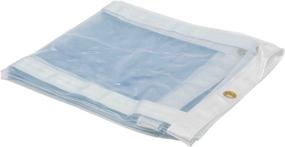 img 4 attached to 🌞 Mytee Products 8'x8' Clear Vinyl Tarp, 22oz, 24 MIL Fire Retardant, UV Resistant