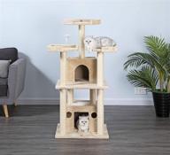 🐱 explore the ultimate go pet club 51" tall beige cat tree furniture for your feline friend логотип