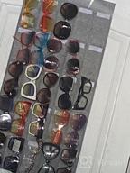 img 1 attached to KGMCARE Sunglasses Organizer Storage- Hanging Eyeglasses Wall Pocket Mounted,Eyewear Display,25 Slots review by Miguel Yurco