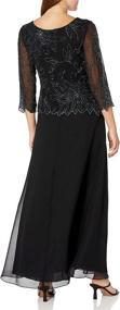 img 1 attached to Kara Womens Floral Beaded Mercury Women's Clothing : Dresses