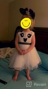 img 5 attached to Костюм на Хэллоуин для маленьких девочек Pumpkin Boo Ghost: платье принцессы для костюмированной вечеринки с фатиновым платьем для дня рождения и страшным платьем
