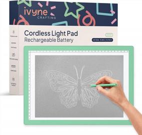 img 4 attached to Ultra-Thin Rechargeable LED Light Pad A4 - Perfect For Cricut Vinyl, Weeding Tool, Drawing Crafting & HTV Tracing!