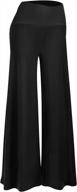 experience ultimate comfort and style with arolina women's stretchy wide leg palazzo pants logo