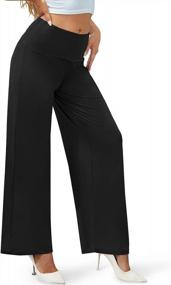 img 3 attached to Experience Ultimate Comfort And Style With Arolina Women'S Stretchy Wide Leg Palazzo Pants
