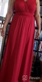 img 5 attached to Long Sleeveless Flowy Maxi Dress For Bridesmaids, Cocktail Parties, And Evening Events