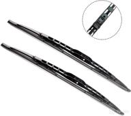 🌧️ oem quality 22" + 22" premium all-season metal frame wiper blades - durable, stable, and quiet (set of 2) logo