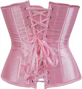 img 2 attached to Zhitunemi Plus Size Satin Underbust Corset: A Stunning Solution For Waist Training And Bust Enhancement