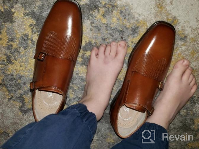 img 1 attached to 🕺 Stylish Florsheim Unisex-Child Potenza Jr. Double Monk Strap Loafer: Stride in Confidence review by Kevin Ballard