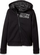 stylish and warm: under armour girls fleece hoodie for active girls' clothing логотип