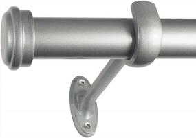 img 4 attached to Decopolitan 27941-36NI End Cap Curtain Rod, 36 To 72-Inch, Nickel