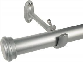 img 3 attached to Decopolitan 27941-36NI End Cap Curtain Rod, 36 To 72-Inch, Nickel