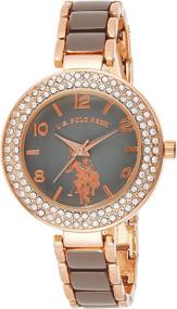 img 4 attached to U S Polo Assn Womens Analog Quartz Women's Watches : Wrist Watches