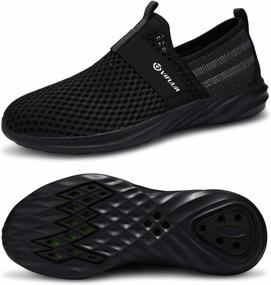 img 4 attached to Aqua Barefoot Water Shoes For Men & Women - Athletic Sports Shoes For Beach, Surf, Walking, Kayaking & Boating Pool.