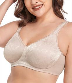 img 3 attached to Wirarpa Women'S Bras Wireless Full Coverage Plus Size Minimizer Non Padded Comfort Soft Bra Multipack