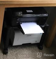 img 1 attached to Organize Your Workplace With Kantek'S Three-Shelf Mobile Printer/Fax Stand In Black review by Brett Martinez