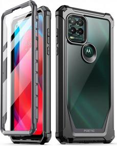 img 4 attached to Ultimate Protection For Your Moto G Stylus 5G (2021): Poetic Guardian Series Case With Shockproof Bumper Cover And Built-In Screen Protector In Black