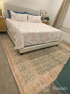 img 1 attached to Loloi Angela Rose X Aubrey Collection AUB-03 Traditional Accent Rug - Jade/Natural, 2'X5' review by Wendy Key