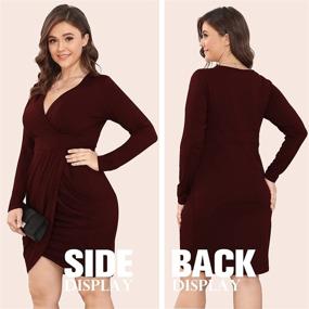 img 3 attached to POSESHE Womens Winter Dresses Bodycon Women's Clothing at Dresses