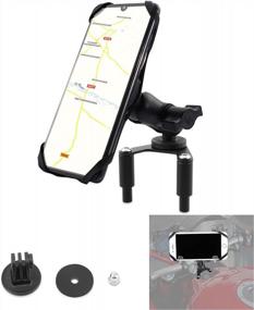 img 4 attached to Ducati Supersport/S 939 939S 2017-2020 Motorcycle Phone Mount With Camera Rack Ignition Surround By GUAIMI