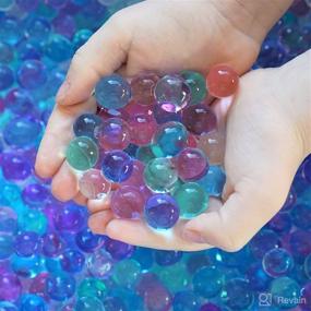 img 2 attached to 🧜 Dew Drops Mermaid Lagoon Tactile Sensory Toy Bin Kit - Includes 4 Mermaid Toy Dolls and Ocean Water Beads