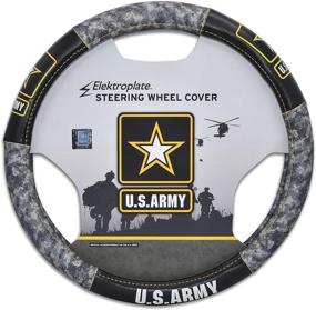 img 4 attached to Elektroplate US Army Premium Steering Wheel Cover - Small