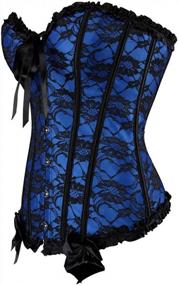 img 3 attached to Flaunt Your Curves With The Elegant Women'S Floral Black Lace Corset