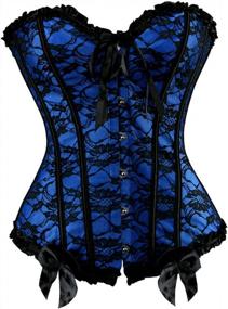 img 4 attached to Flaunt Your Curves With The Elegant Women'S Floral Black Lace Corset