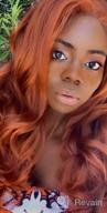 img 1 attached to Get A Natural Looking Copper Red With K'Ryssma Ombre Auburn Wig review by Aaron Richardson