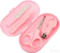 👶 yeepsys baby nail clippers kit - newborn manicure pedicure clipper set with case, nail file, scissor, and tweezers - 4-in-1 nail care set for kids, toddler, and infants логотип