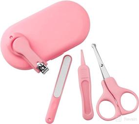 img 2 attached to 👶 YEEPSYS Baby Nail Clippers Kit - Newborn Manicure Pedicure Clipper Set with Case, Nail File, Scissor, and Tweezers - 4-in-1 Nail Care Set for Kids, Toddler, and Infants