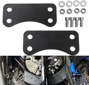 img 4 attached to 🏍️ Enhance Your Harley Ride: Front 21" Wheel Fender Risers Brackets/Lift Brackets Adapter Set for 2014-2022 Harley Touring Models