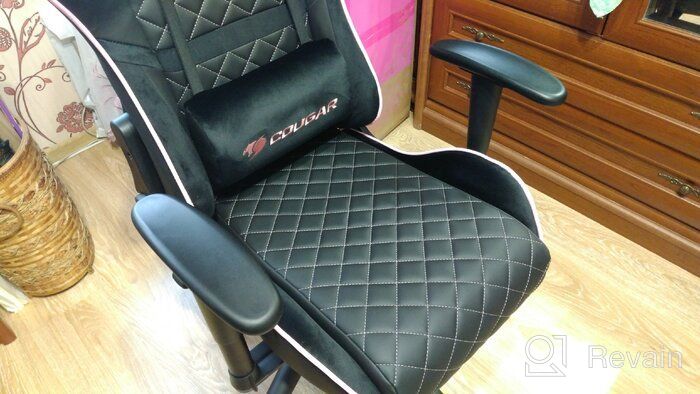 img 1 attached to Computer chair COUGAR ARMOR One EVA gaming chair, upholstery: imitation leather, color: black/pink review by Franciszka Koliber ᠌