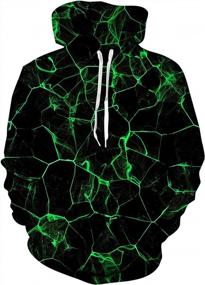 img 4 attached to Belovecol Mens Womens Hoodies 3D Graphic Printed Pullover Hoodie Hooded Sweatshirt With Pockets