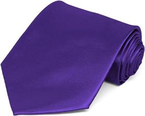 img 1 attached to TieMart Blush Solid Color Necktie Men's Accessories best: Ties, Cummerbunds & Pocket Squares