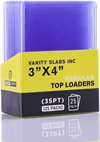 img 3 attached to Protect Your Trading Cards With 25Pcs Of 3"X4" 35PT Hard Plastic Top Loaders In Light Blue