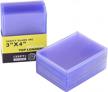 protect your trading cards with 25pcs of 3"x4" 35pt hard plastic top loaders in light blue logo